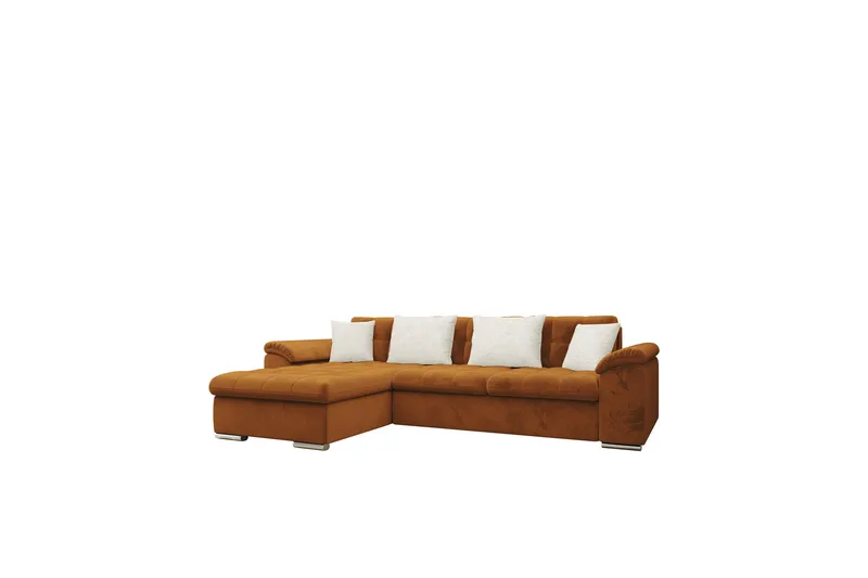 Camior Bäddsoffa med Divan 3-sits - Orange - Möbler - Vardagsrum - Bäddsoffor