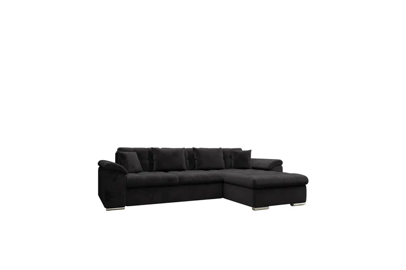 Camior Bäddsoffa med Divan 3-sits - Svart - Möbler - Vardagsrum - Bäddsoffor