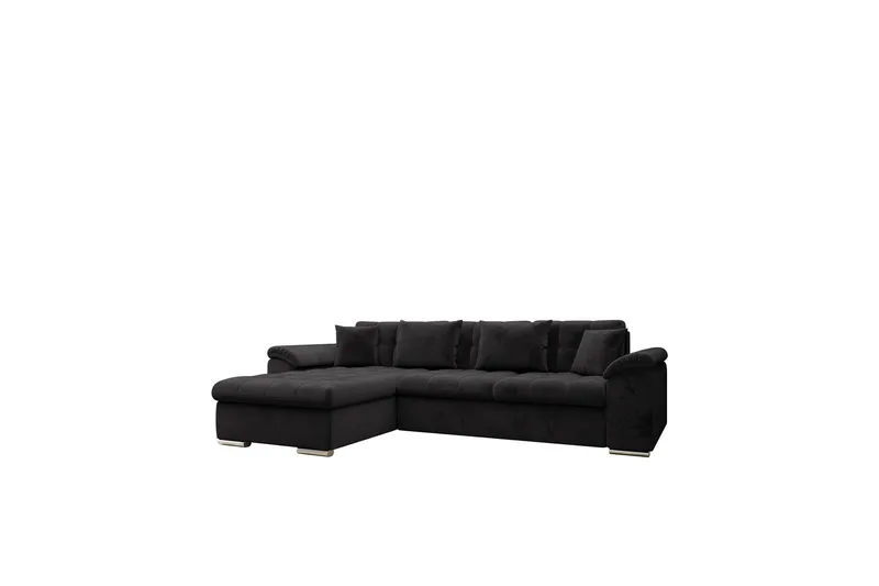 Camior Bäddsoffa med Divan 3-sits - Svart - Möbler - Vardagsrum - Bäddsoffor