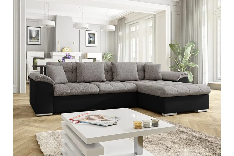 Camior Divanbäddsoffa 280x160x76 cm - Grå - Möbler - Vardagsrum - Bäddsoffor