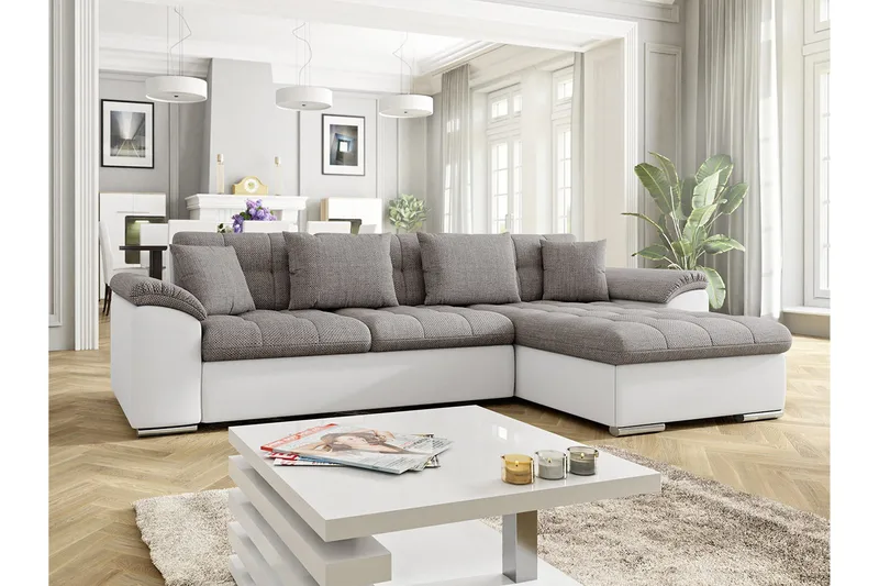 Camior Divanbäddsoffa 280x160x76 cm - Grå - Möbler - Vardagsrum - Bäddsoffor