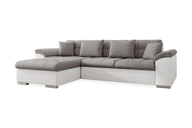 Camior Divanbäddsoffa 280x160x76 cm - Grå/Vit - Möbler - Vardagsrum - Bäddsoffor