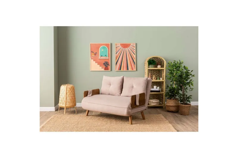 Canelo Bäddsoffa 2-sits - Mink - Möbler - Vardagsrum - Bäddsoffor