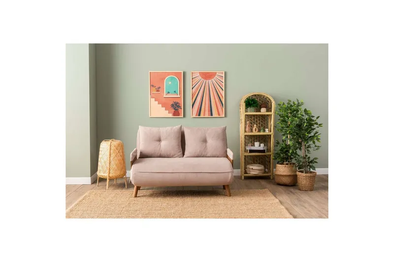 Canelo Bäddsoffa 2-sits - Mink - Möbler - Vardagsrum - Bäddsoffor