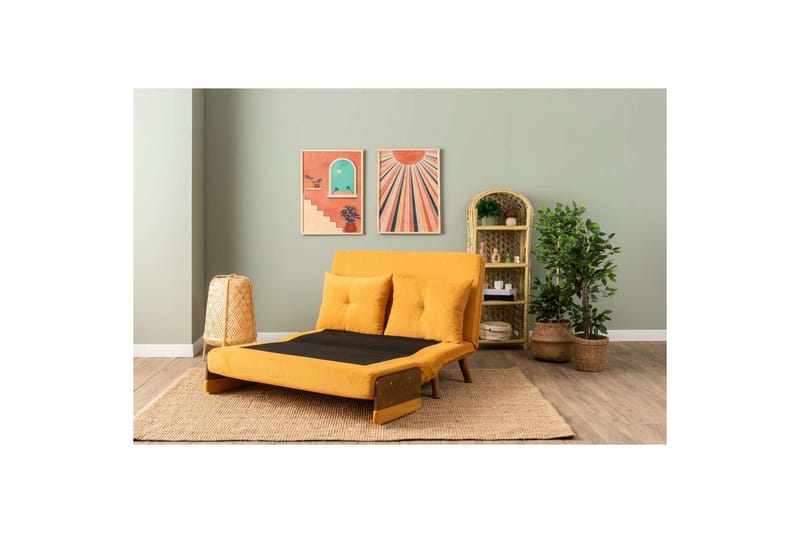 Canelo Bäddsoffa 2-sits - Senapsgul - Möbler - Vardagsrum - Bäddsoffor