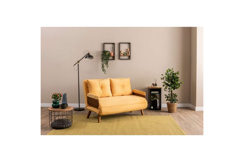 Canelo Bäddsoffa 2-sits - Senapsgul - Möbler - Vardagsrum - Bäddsoffor