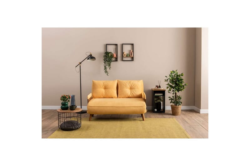 Canelo Bäddsoffa 2-sits - Senapsgul - Möbler - Vardagsrum - Bäddsoffor