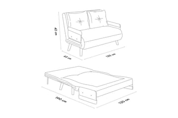 Canelo Bäddsoffa 2-sits - Vit - Möbler - Vardagsrum - Bäddsoffor