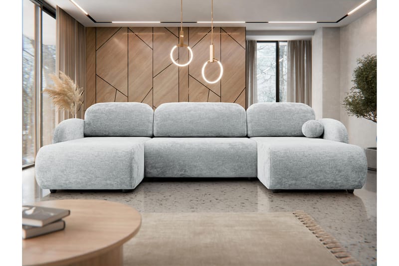 Carve Bäddsoffa Dubbeldivan 3-sits - Grå - Möbler - Vardagsrum - Bäddsoffor - U bäddsoffa
