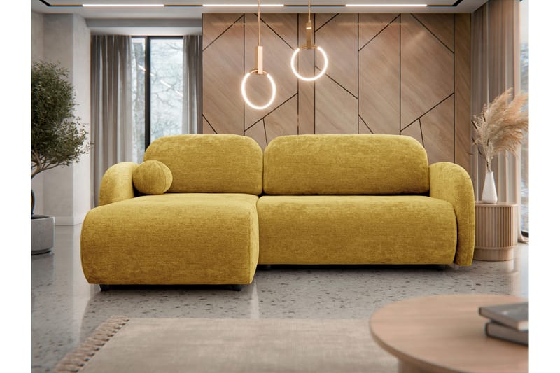 Carve Bäddsoffa m. Divan 2-sits - Gul - Möbler - Vardagsrum - Bäddsoffor