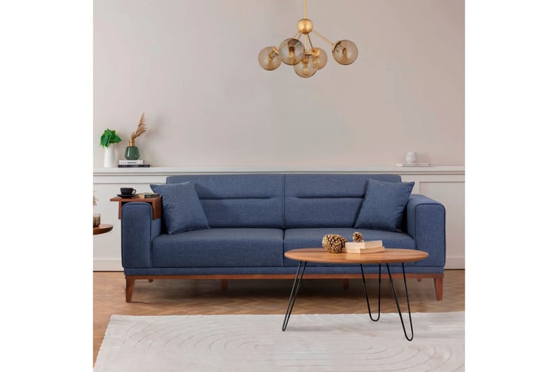 Casavilla Bäddsoffa 3-sits 223x94 cm Blå - Möbler - Vardagsrum - Bäddsoffor