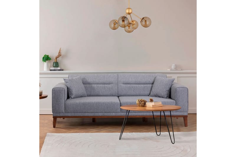 Casavilla Bäddsoffa 3-sits 223x94 cm Grå - Möbler - Vardagsrum - Bäddsoffor