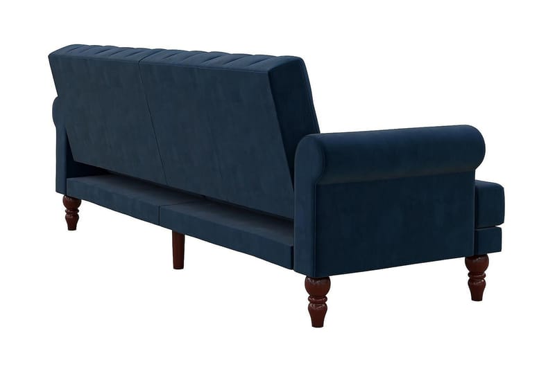 CASSIDY 2-sits Bäddsoffa Sammet/Blå - Novogratz - Möbler - Vardagsrum - Bäddsoffor - 2-sits bäddsoffa