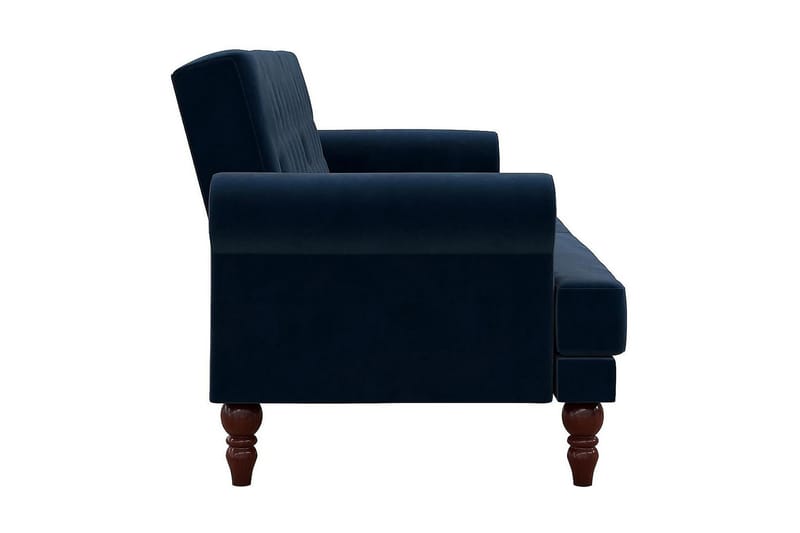CASSIDY 2-sits Bäddsoffa Sammet/Blå - Novogratz - Möbler - Vardagsrum - Bäddsoffor - 2-sits bäddsoffa