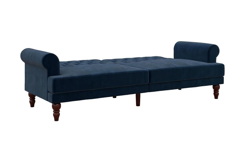CASSIDY 2-sits Bäddsoffa Sammet/Blå - Novogratz - Möbler - Vardagsrum - Bäddsoffor - 2-sits bäddsoffa