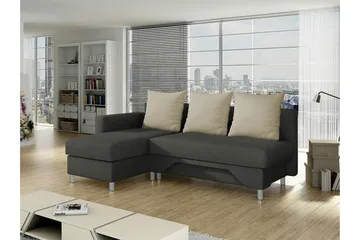 Castlebay 3-sits Hörnbäddsoffa Brown/Beige - Möbler - Vardagsrum - Bäddsoffor