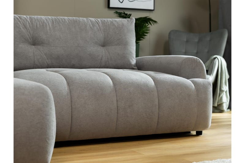 Ceibo Bäddsoffa med Divan 3-sits - Grå - Möbler - Vardagsrum - Bäddsoffor