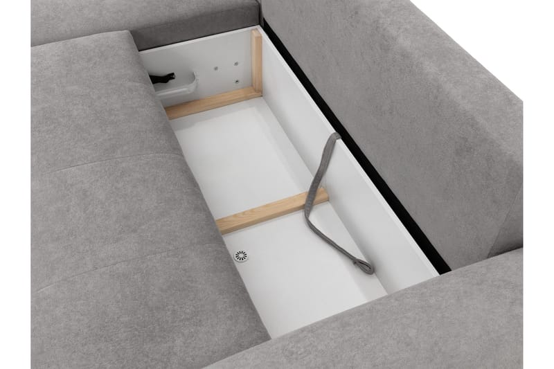 Ceibo Bäddsoffa med Divan 3-sits i Plysch - Beige - Möbler - Vardagsrum - Bäddsoffor