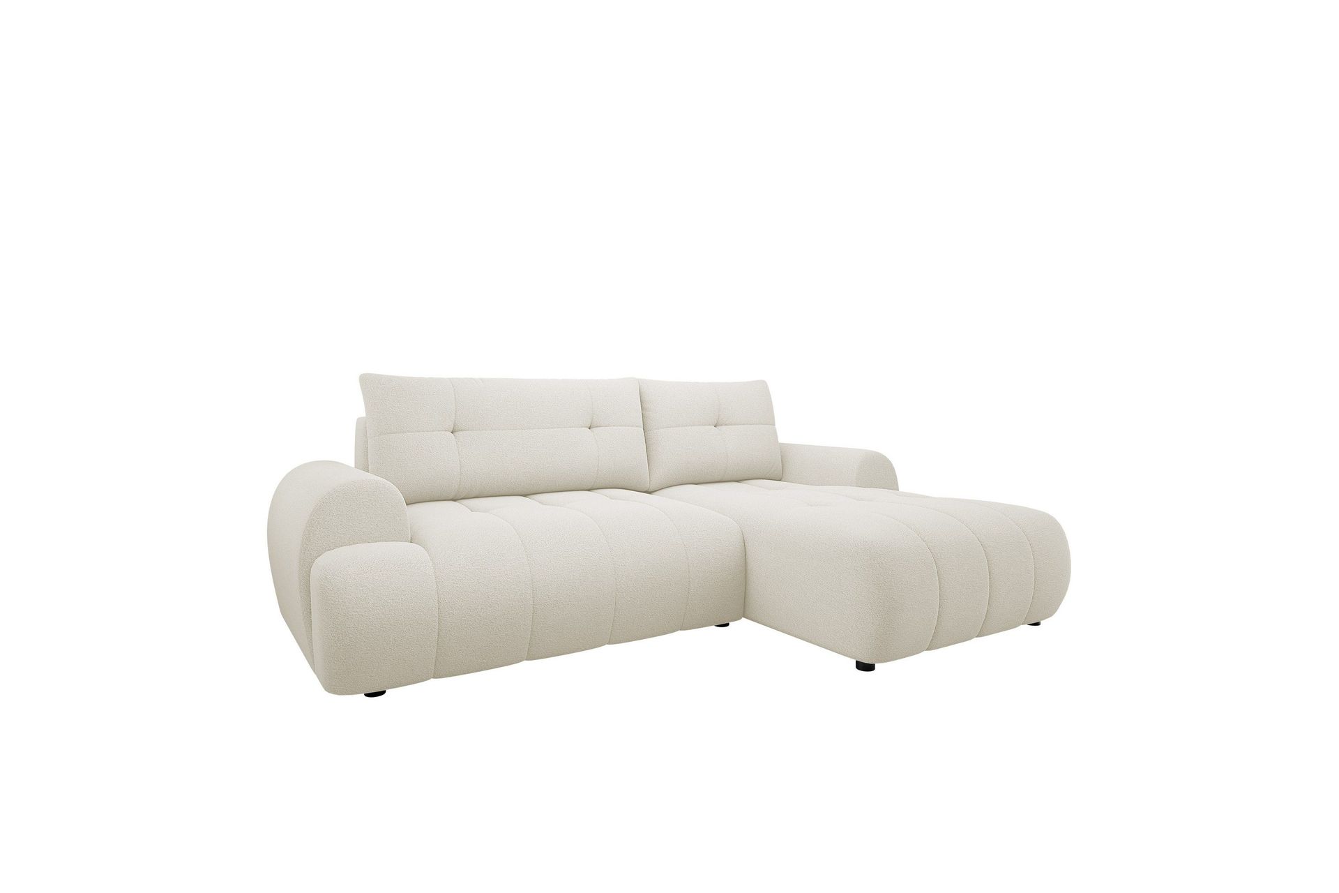 Ceibo B&auml;ddsoffa med Divan 3-sits i Plysch - Beige