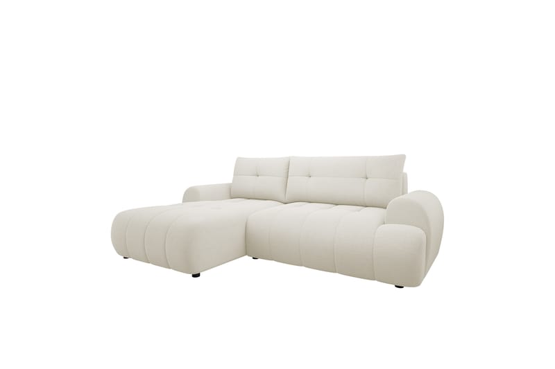 Ceibo Bäddsoffa med Divan 3-sits i Plysch - Beige - Möbler - Vardagsrum - Bäddsoffor