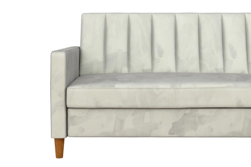 CELINE 3-sits Divanbäddsoffa Sammet/Ljusgrå - Dorel Home - Bäddsoffor - Bäddsoffa divan