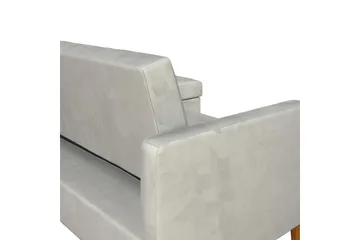 Celine 3-sits Divanbäddsoffa Sammet/Ljusgrå - Dorel Home - Möbler - Vardagsrum - Bäddsoffor
