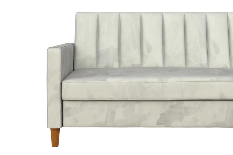Celine 3-sits Divanbäddsoffa Sammet/Ljusgrå - Dorel Home - Möbler - Vardagsrum - Bäddsoffor