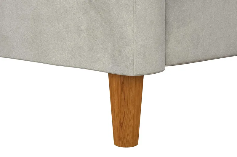 Celine 3-sits Divanbäddsoffa Sammet/Ljusgrå - Dorel Home - Möbler - Vardagsrum - Bäddsoffor