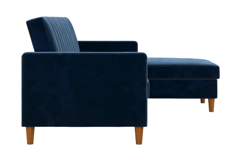 CELINE 3-sits Divanbäddsoffa Sammet/Marinblå - Dorel Home - Bäddsoffor - Bäddsoffa divan