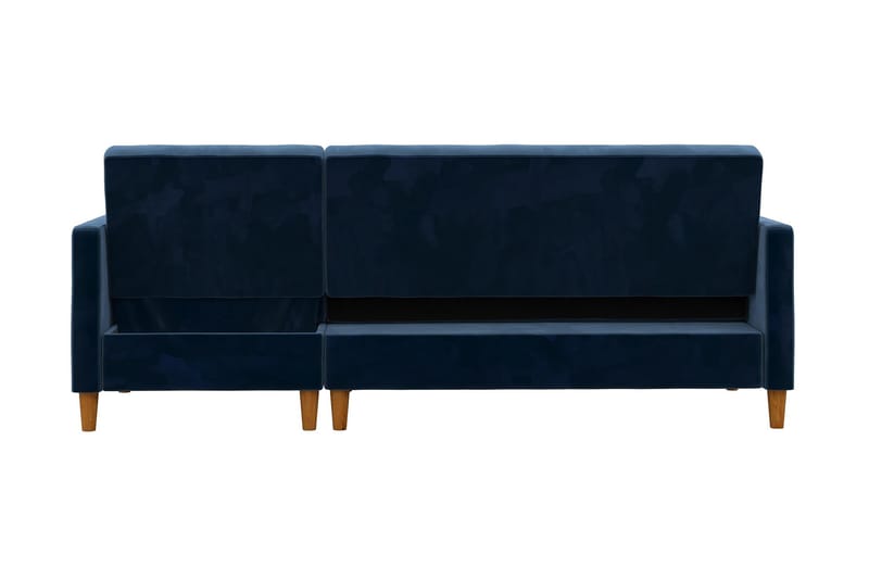 CELINE 3-sits Divanbäddsoffa Sammet/Marinblå - Dorel Home - Bäddsoffor - Bäddsoffa divan