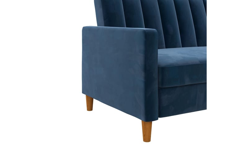 CELINE 3-sits Divanbäddsoffa Sammet/Marinblå - Dorel Home - Bäddsoffor - Bäddsoffa divan