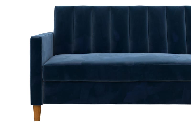 CELINE 3-sits Divanbäddsoffa Sammet/Marinblå - Dorel Home - Bäddsoffor - Bäddsoffa divan