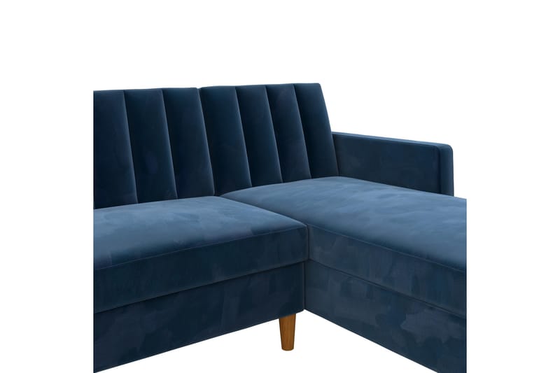 CELINE 3-sits Divanbäddsoffa Sammet/Marinblå - Dorel Home - Bäddsoffor - Bäddsoffa divan