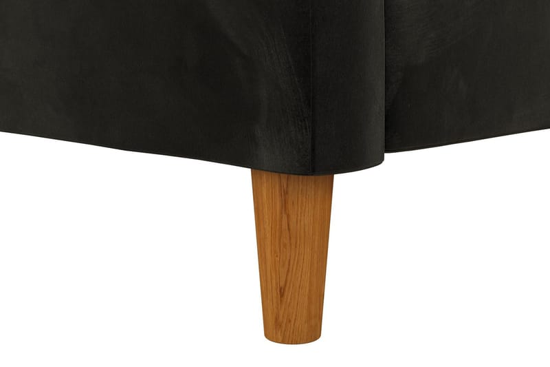 CELINE 3-sits Divanbäddsoffa Sammet/Svart - Dorel Home - Möbler - Vardagsrum - Bäddsoffor