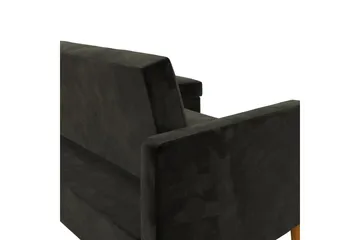 Celine 3-sits Divanbäddsoffa Sammet/Svart - Dorel Home - Möbler - Vardagsrum - Bäddsoffor