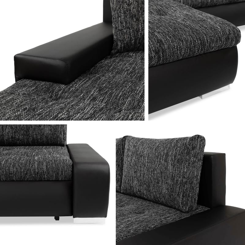 Cerys 3-sits Bäddsoffa med divan och förvaring - Möbler - Vardagsrum - Bäddsoffor - Hörnbäddsoffa