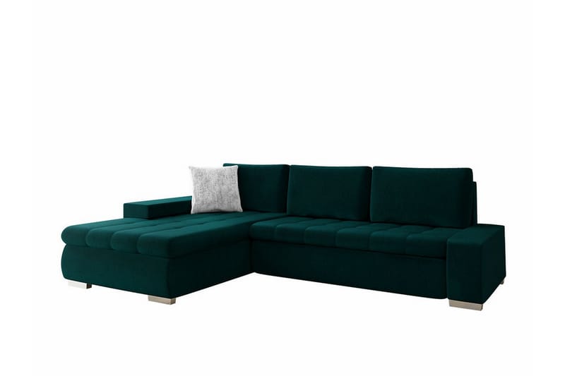 Cerys 3-sits Hörnbäddsoffa Grön - Möbler - Vardagsrum - Bäddsoffor - Hörnbäddsoffa