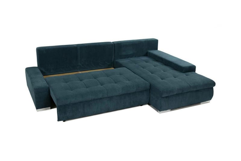 Cerys 3-sits Hörnbäddsoffa NO_BRAND Dark blue - Möbler - Vardagsrum - Bäddsoffor - Hörnbäddsoffa
