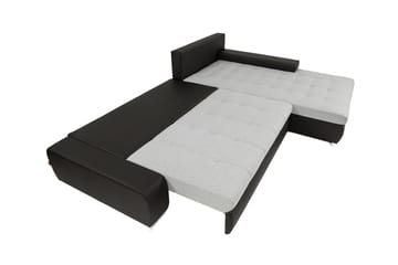 Cerys Bäddbar Hörnsoffa Universal 140x252 cm med Förvaring i Tyg - Blå - Möbler - Vardagsrum - Bäddsoffor