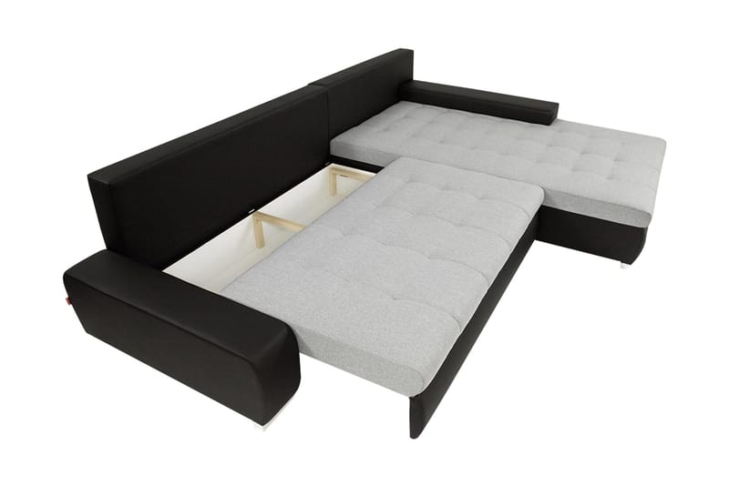 Cerys Bäddsoffa m. Divan 3-sits - Grå/Beige - Möbler - Vardagsrum - Bäddsoffor