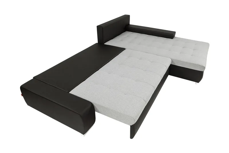 Cerys Bäddsoffa m. Divan 3-sits - Grå/Beige - Möbler - Vardagsrum - Bäddsoffor