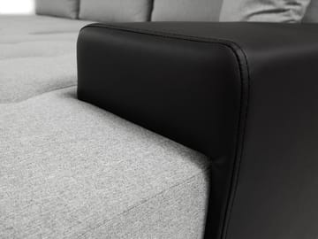 Cerys Bäddsoffa med Divan 4-sits - Grå - Möbler - Vardagsrum - Bäddsoffor