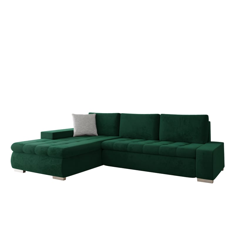 Cerys Bäddsoffa med Divan 4-sits - Grön - Möbler - Vardagsrum - Bäddsoffor
