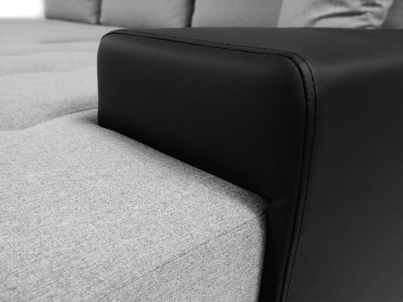 Cerys Vänster L-formad Bäddsoffa 140x252 cm med Förvaring i Tyg - Beige - Möbler - Vardagsrum - Bäddsoffor