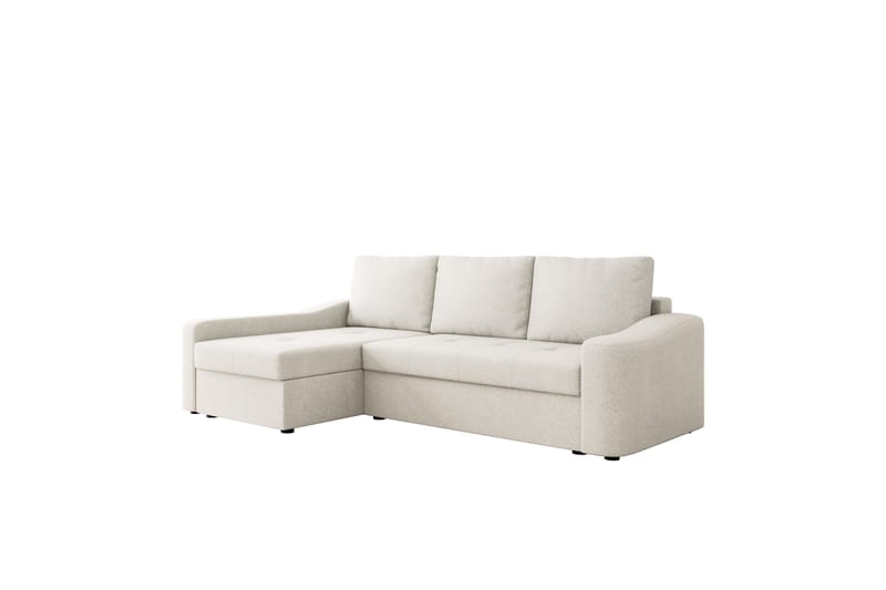 Chaman Bäddsoffa med Divan 3-sits i Plysch - Beige - Möbler - Vardagsrum - Bäddsoffor