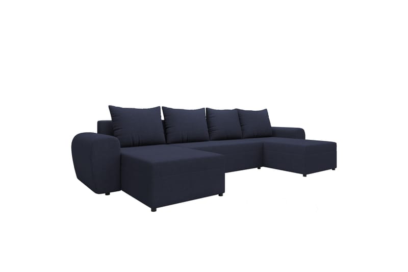 Chameli Bäddsoffa Dubbeldivan 4-sits - Mörkblå - Möbler - Vardagsrum - Bäddsoffor - U bäddsoffa