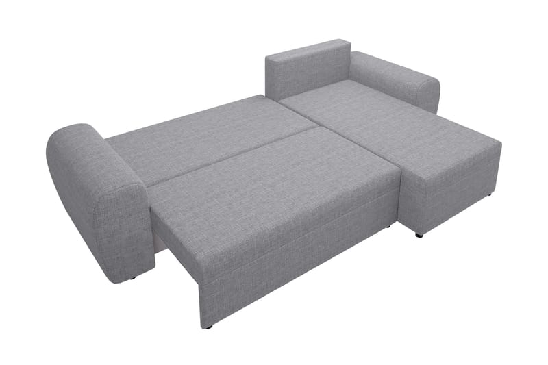 Chameli Bäddsoffa med Divan 3-sits - Ljusgrå/Svart - Möbler - Vardagsrum - Bäddsoffor