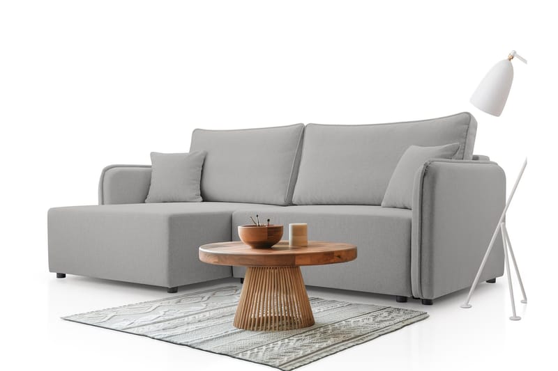 Chandru Bäddsoffa med Divan 3-sits - Grå - Möbler - Vardagsrum - Bäddsoffor