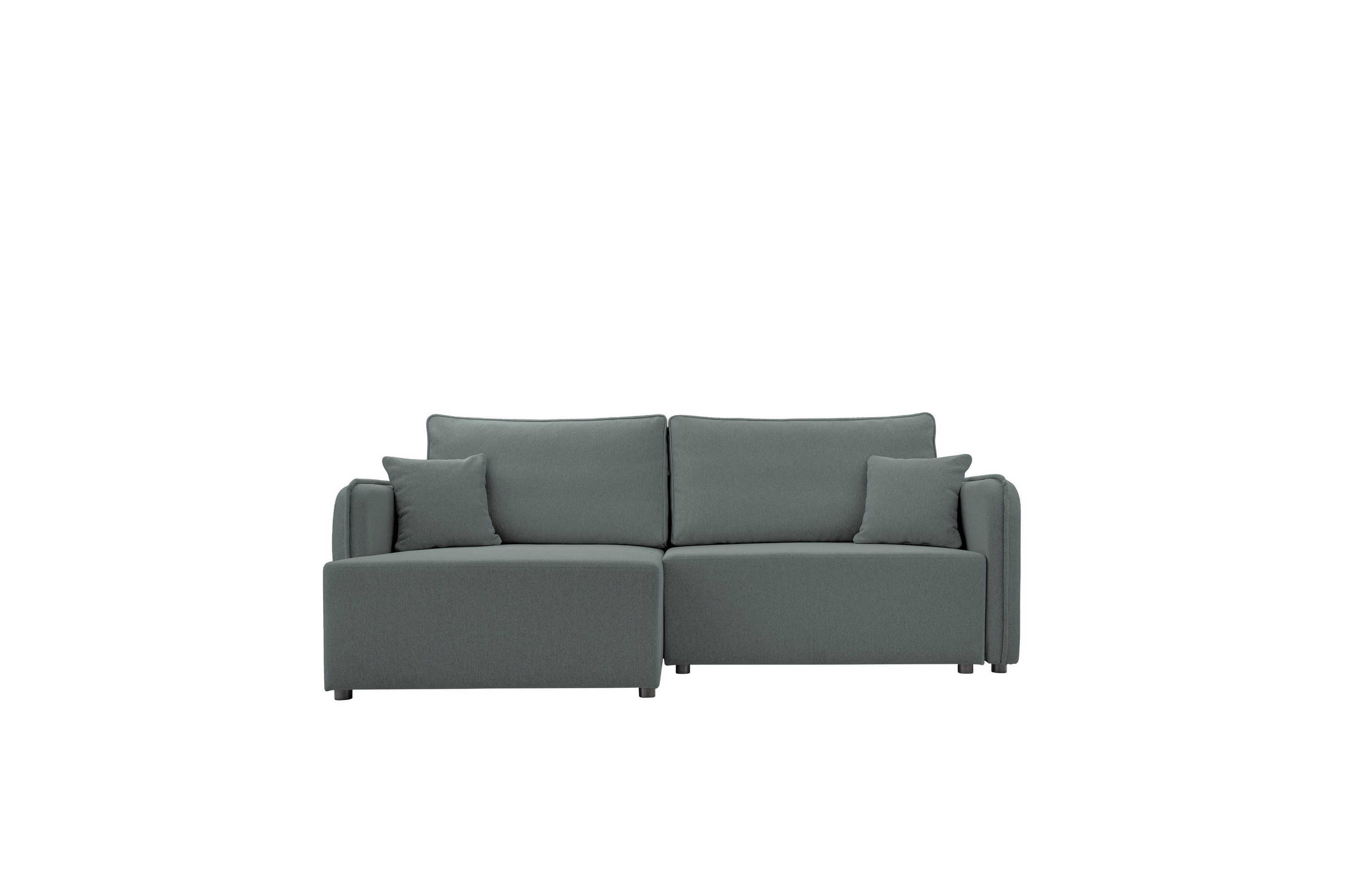 chandru bäddsoffa med divan 3-sits - grå