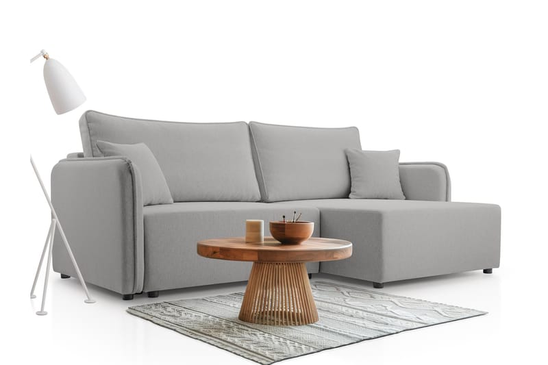 Chandru Bäddsoffa med Divan 3-sits - Grå - Möbler - Vardagsrum - Bäddsoffor